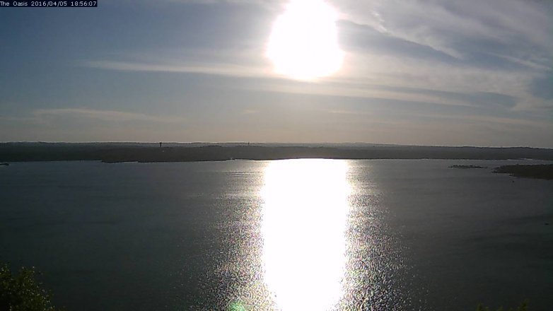 Lake Travis webcam, April 5, 2016 6:00 PM CT