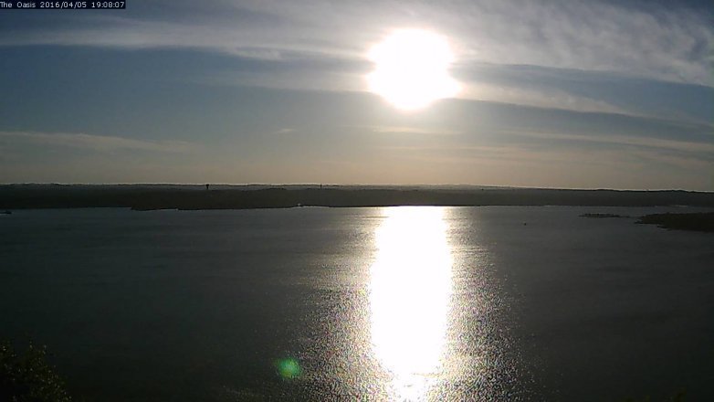 Lake Travis webcam, April 5, 2016 6:15 PM CT