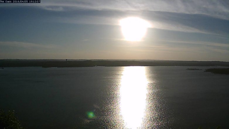 Lake Travis webcam, April 5, 2016 6:20 PM CT