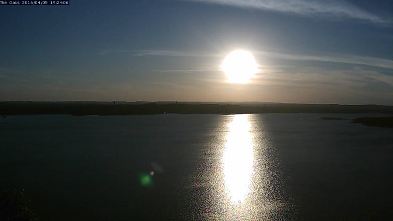 Lake Travis webcam, April 5, 2016 6:30 PM CT