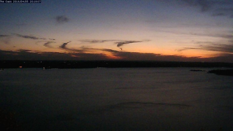 Lake Travis webcam, April 5, 2016 7:25 PM CT
