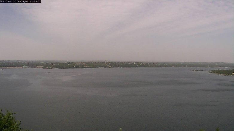 Lake Travis webcam, April 6, 2016 10:30 AM CT