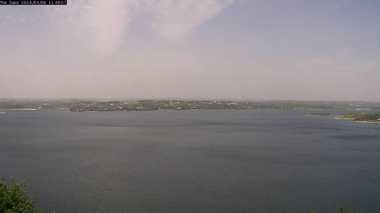 Lake Travis webcam, April 6, 2016 10:55 AM CT