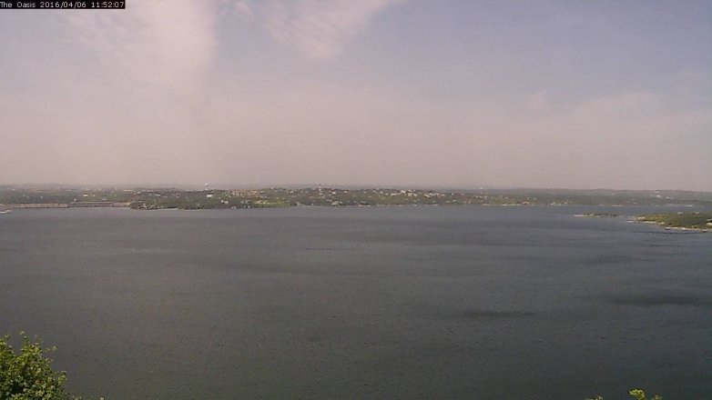 Lake Travis webcam, April 6, 2016 11:00 AM CT