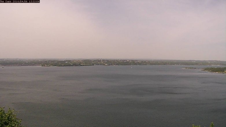 Lake Travis webcam, April 6, 2016 11:30 AM CT