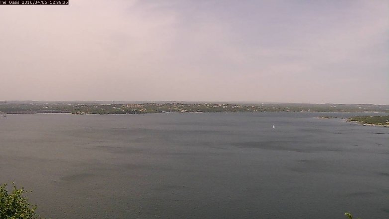 Lake Travis webcam, April 6, 2016 11:45 AM CT