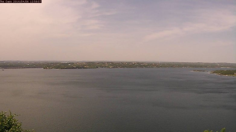 Lake Travis webcam, April 6, 2016 12:05 PM CT