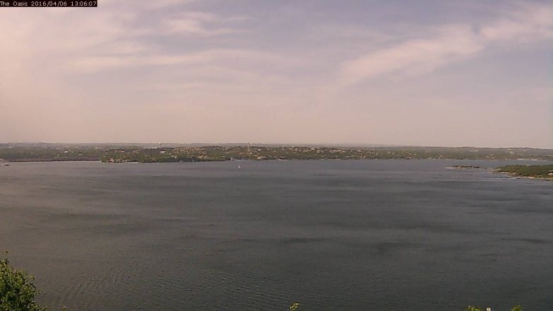 Lake Travis webcam, April 6, 2016 12:15 PM CT