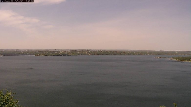 Lake Travis webcam, April 6, 2016 12:45 PM CT