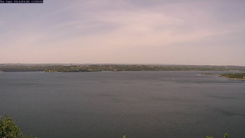 Lake Travis webcam, April 6, 2016 1:05 PM CT