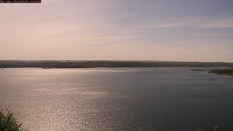 Lake Travis webcam, April 6, 2016 3:45 PM CT