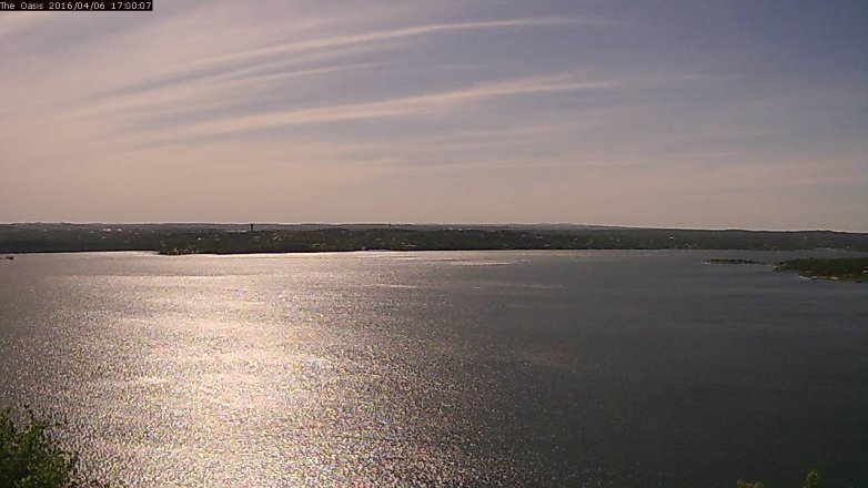 Lake Travis webcam, April 6, 2016 4:05 PM CT