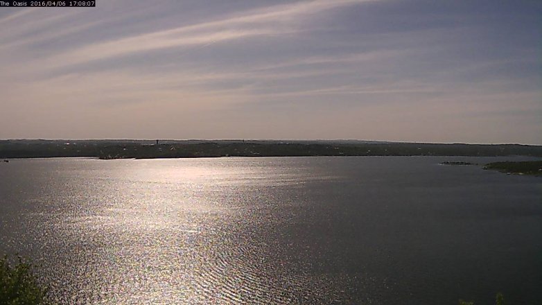 Lake Travis webcam, April 6, 2016 4:15 PM CT