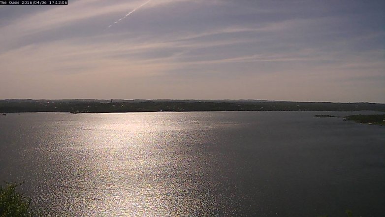 Lake Travis webcam, April 6, 2016 4:20 PM CT