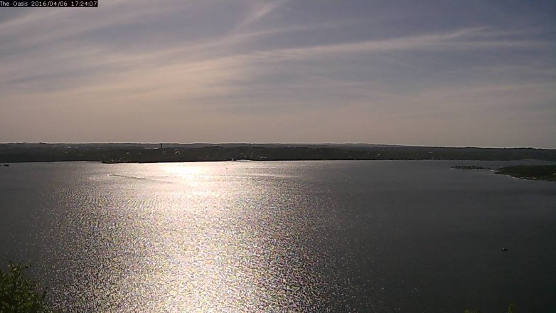Lake Travis webcam, April 6, 2016 4:30 PM CT