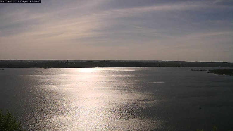 Lake Travis webcam, April 6, 2016 4:35 PM CT