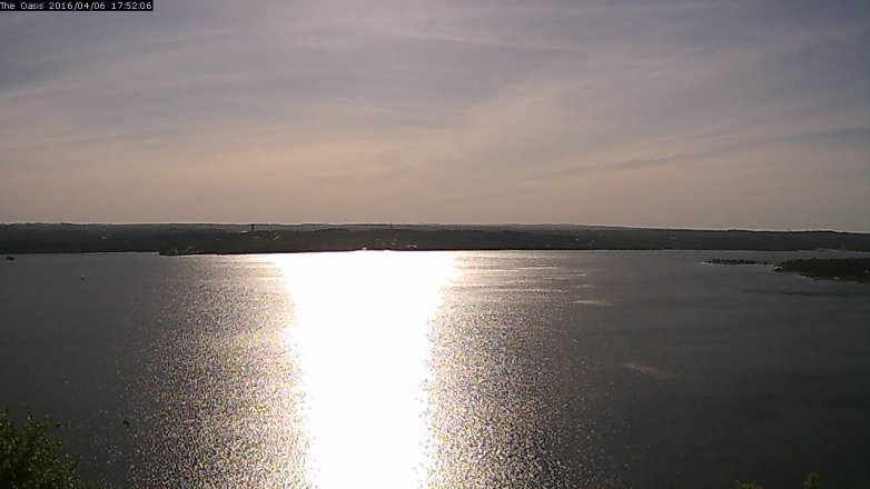 Lake Travis webcam, April 6, 2016 5:00 PM CT
