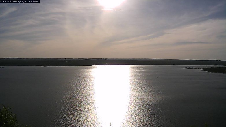 Lake Travis webcam, April 6, 2016 5:35 PM CT