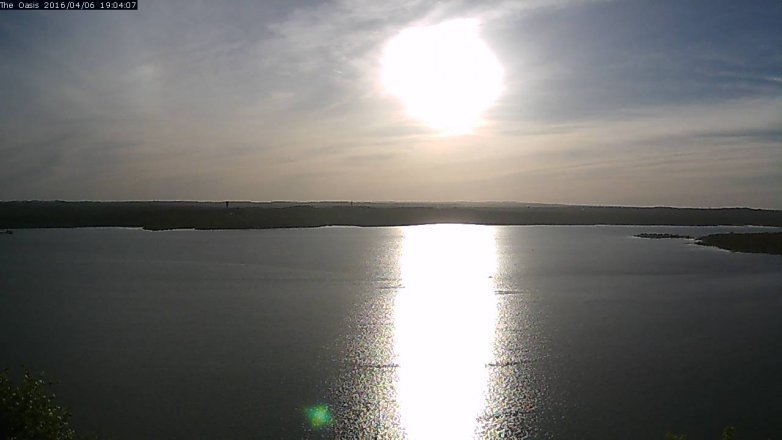 Lake Travis webcam, April 6, 2016 6:10 PM CT
