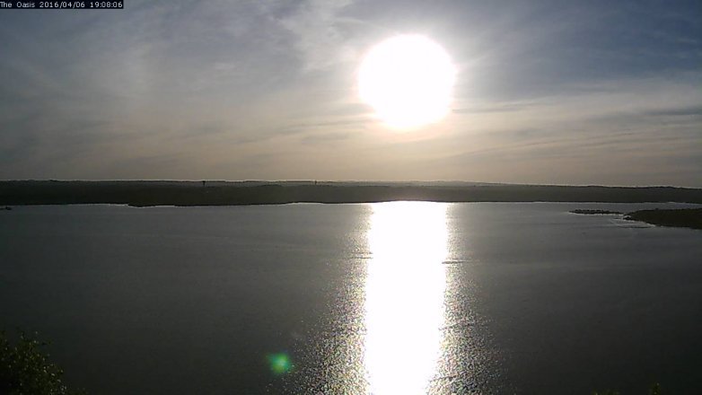 Lake Travis webcam, April 6, 2016 6:15 PM CT