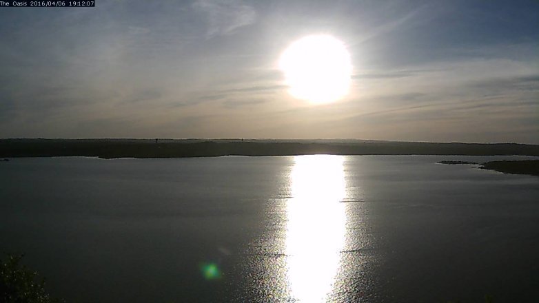 Lake Travis webcam, April 6, 2016 6:20 PM CT