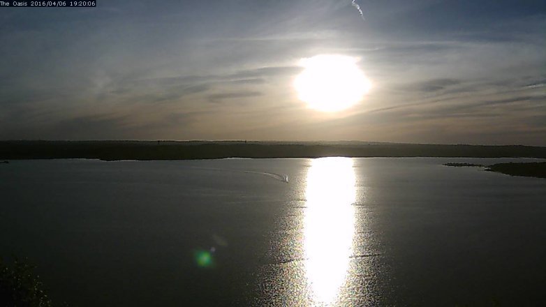 Lake Travis webcam, April 6, 2016 6:25 PM CT