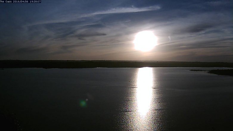 Lake Travis webcam, April 6, 2016 6:35 PM CT