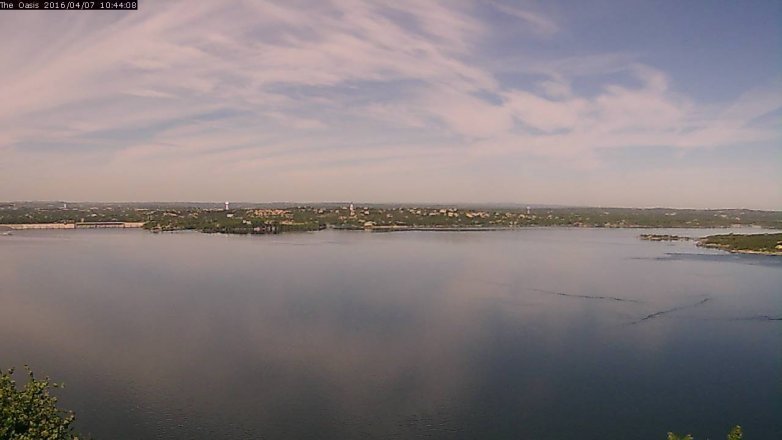 Lake Travis webcam, April 7, 2016 9:50 AM CT