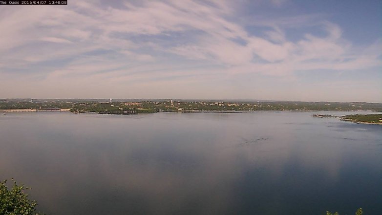 Lake Travis webcam, April 7, 2016 9:55 AM CT