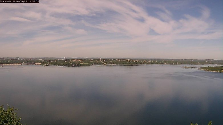 Lake Travis webcam, April 7, 2016 10:00 AM CT