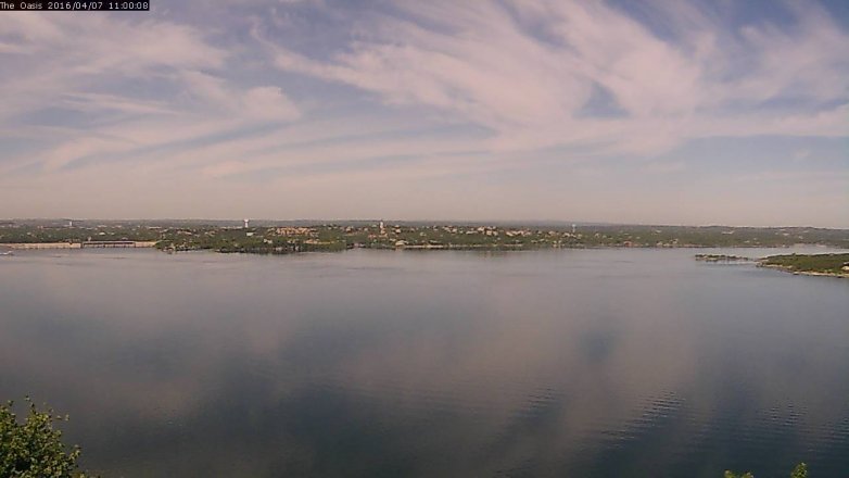 Lake Travis webcam, April 7, 2016 10:05 AM CT