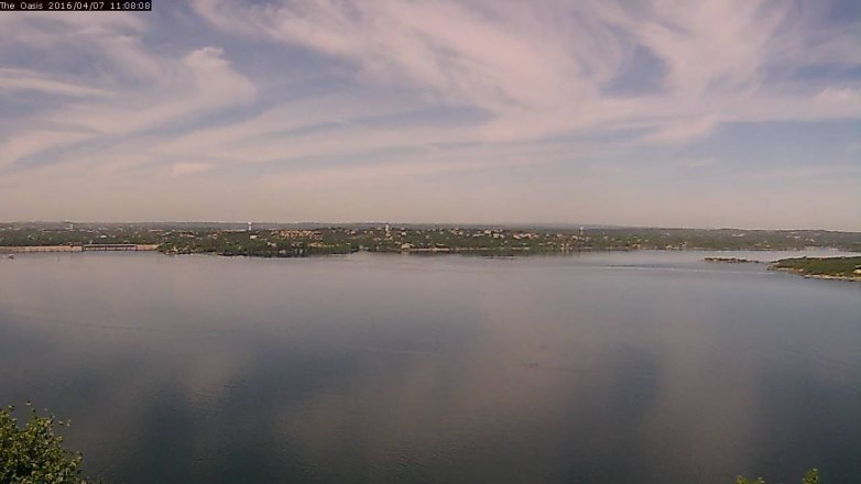 Lake Travis webcam, April 7, 2016 10:15 AM CT