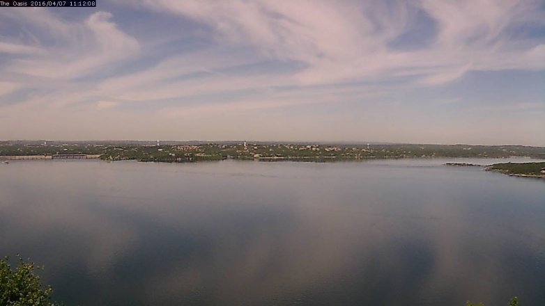 Lake Travis webcam, April 7, 2016 10:20 AM CT