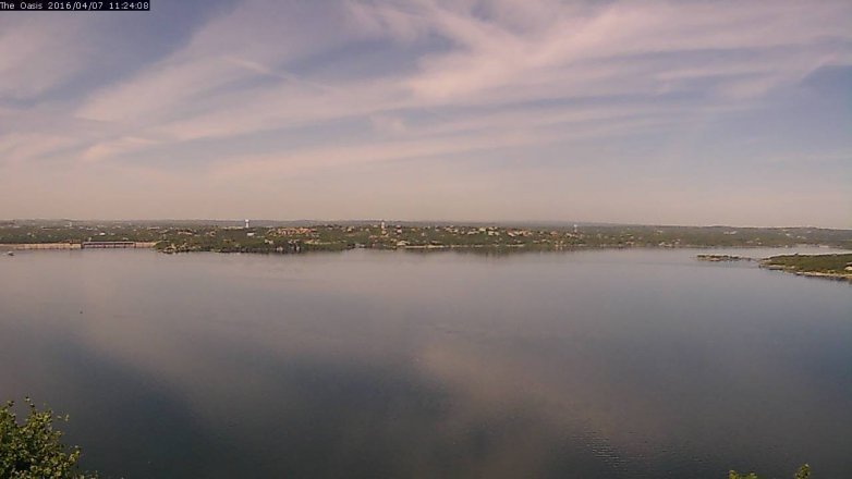 Lake Travis webcam, April 7, 2016 10:30 AM CT