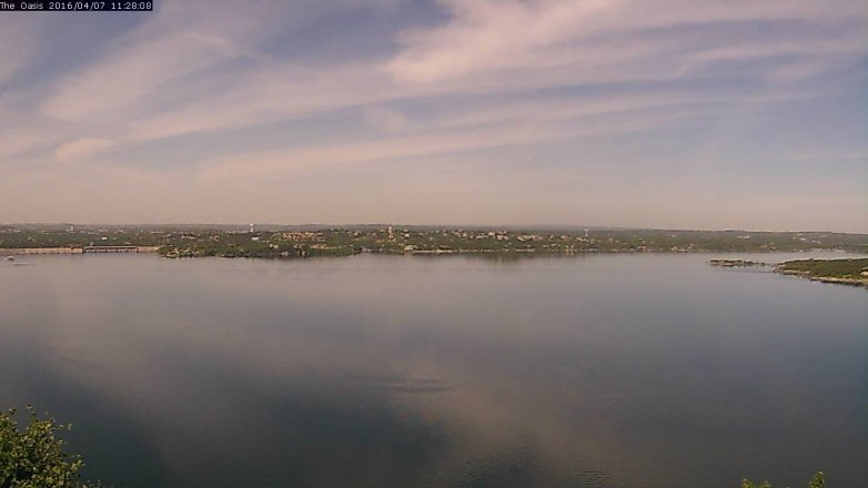 Lake Travis webcam, April 7, 2016 10:35 AM CT