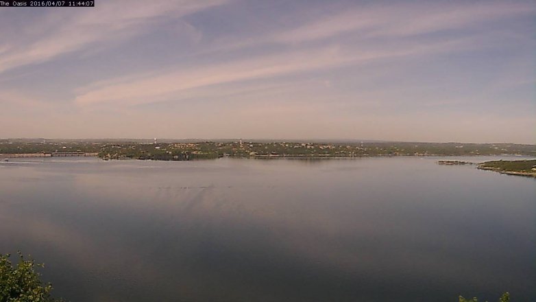 Lake Travis webcam, April 7, 2016 10:50 AM CT