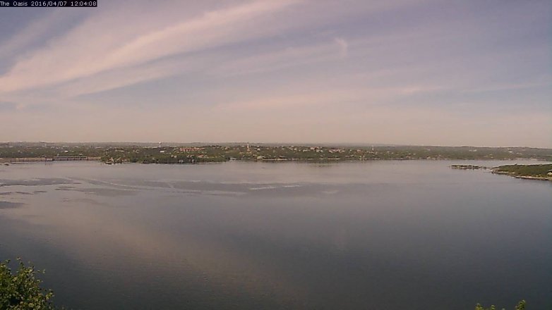 Lake Travis webcam, April 7, 2016 11:10 AM CT