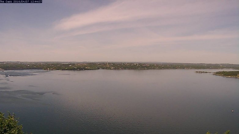 Lake Travis webcam, April 7, 2016 11:50 AM CT