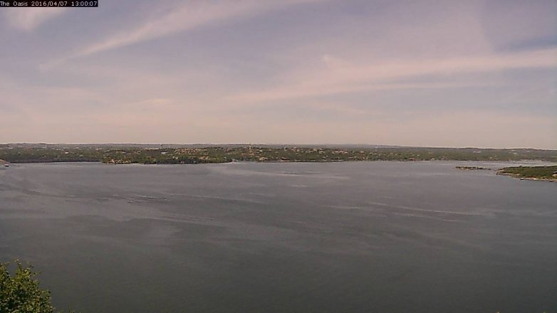 Lake Travis webcam, April 7, 2016 12:05 PM CT