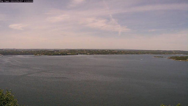 Lake Travis webcam, April 7, 2016 12:35 PM CT