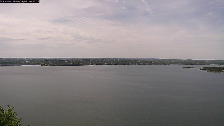 Lake Travis webcam, April 7, 2016 2:00 PM CT