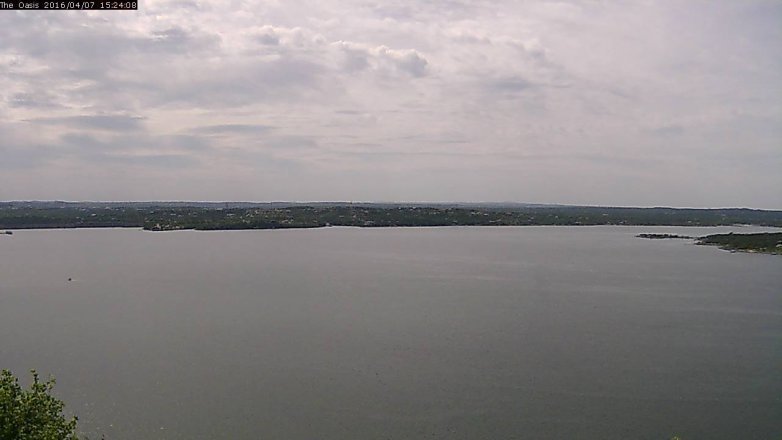 Lake Travis webcam, April 7, 2016 2:30 PM CT
