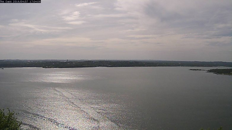 Lake Travis webcam, April 7, 2016 4:10 PM CT