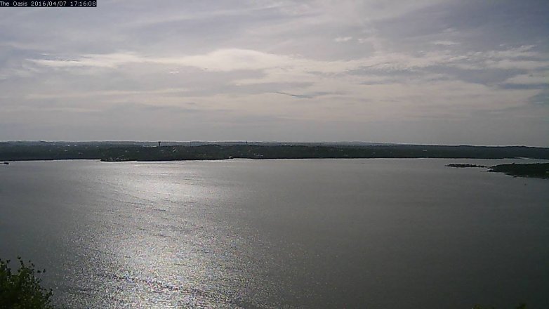 Lake Travis webcam, April 7, 2016 4:25 PM CT