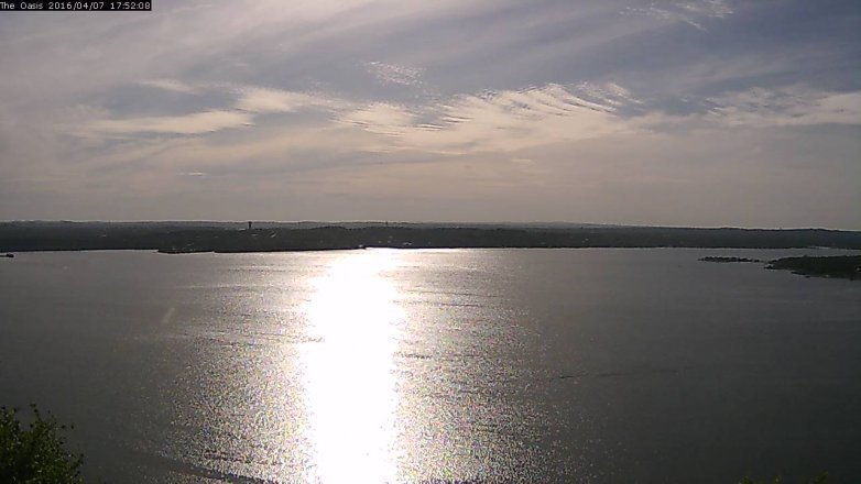 Lake Travis webcam, April 7, 2016 5:00 PM CT