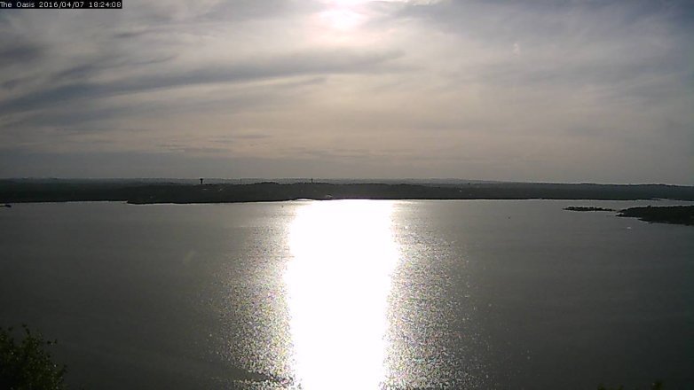 Lake Travis webcam, April 7, 2016 5:30 PM CT