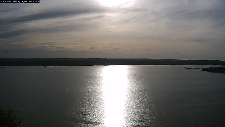 Lake Travis webcam, April 7, 2016 5:40 PM CT