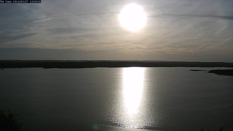 Lake Travis webcam, April 7, 2016 6:05 PM CT
