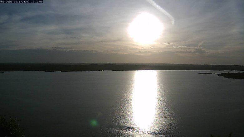 Lake Travis webcam, April 7, 2016 6:20 PM CT