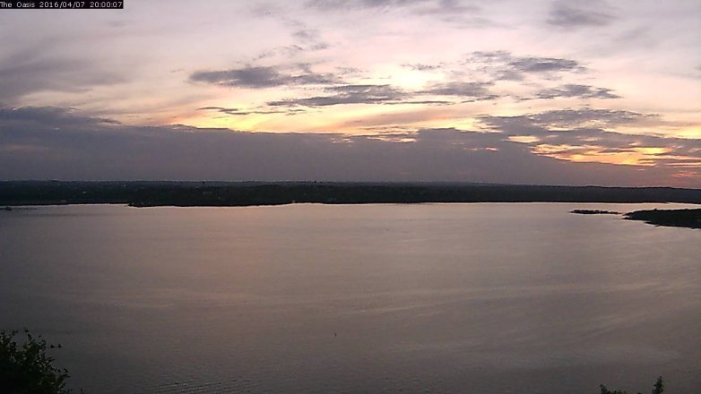 Lake Travis webcam, April 7, 2016 7:05 PM CT